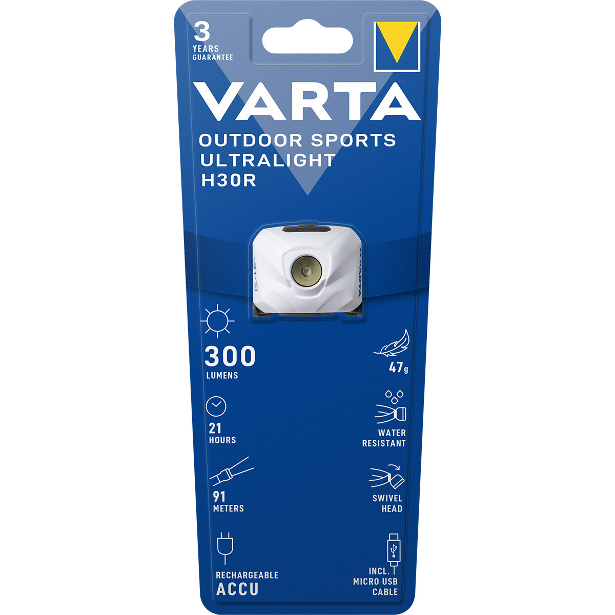 Lampes frontales - Outdoor Sports Ultralight H30R - Varta